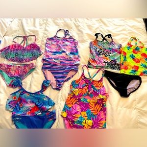 Size 7/8 Girls Swimsuit LOT